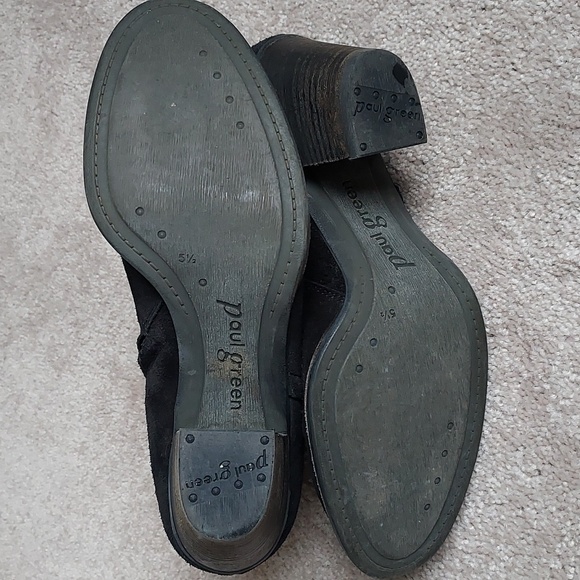 PAUL GREEN black suede boots - Picture 10 of 12